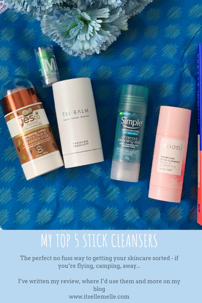 My top 5 stick cleansers